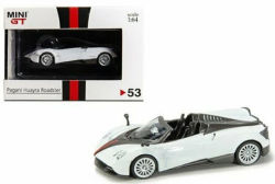 MiniGT （香港限定） 1/64 パガーニ ウアイラ ロードスター （ホワイト/ブラックストライプ） RHD