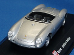 ミニチャンプス製 （Auto-Bild 特注） 1/43 ポルシェ 550 スパイダー 1953-1957 （シルバーメタ）