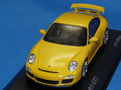 ミニチャンプス 1/43 ポルシェ 911 (997/セカンド) GT3 2009 （イエロー）
