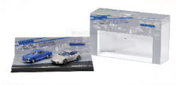 ミニチャンプス 1/43 ポルシェ 911 ターボ 2010 （シルバー） ＆ VW カルマンギア 1955 （ブルー） ミニチャンプス20周年記念2台セット