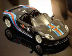 シュコー （タイニー/香港限定） 1/64 ポルシェ 918 スパイダー マルティニ #15 （ブラック）