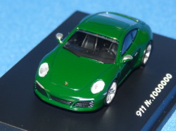 スパーク製 （ポルシェ特注） 1/87 ポルシェ 911 (991/II) カレラ S 100万台記念 （グリーン）