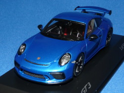 スパーク製 （ポルシェ 特注） 1/43 ポルシェ 911 (991/II) GT3 （サファイヤブルーメタ） 限定500台