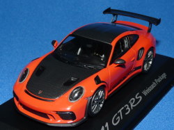 ミニチャンプス製 （ディーラー特注） 1/43 ポルシェ 911 (991/II) GT3 RS バイザッハ パッケージ （ラヴァオレンジ）