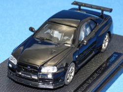 エブロ 1/43 ニッサン スカイライン GT-R (R34) Ｖスペック ＩＩ （ブラック）