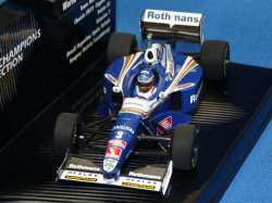 ミニチャンプス 1/43 ウイリアムズ ルノー FW19 1997 ワールド・チャンピオン No.3 J.ヴィルヌーヴ （ロスマンズ）