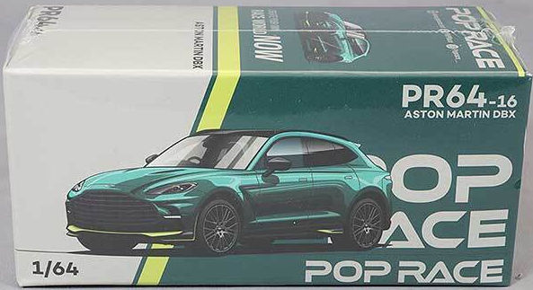 PopRace 1/64 アストンマーチン DBX （レーシンググリーン）