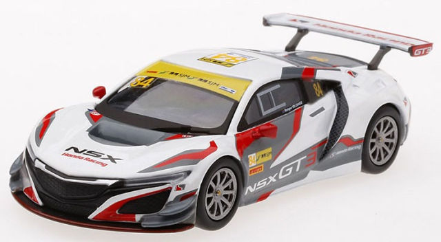ミニカー NSX  2017 HONDA 1/64 Mini GT Honda NSX GT3 #84 2017 Macau GP Honda Racing HK