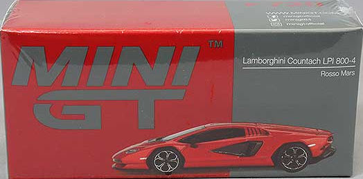 MINI GT 1/64 Lamborghini Countach LPI 800-4 Rosso Mars