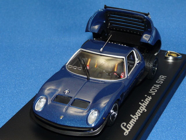 京商 1/43 ランボルギーニ イオタ SVR （ブルーメタ/ブラック）