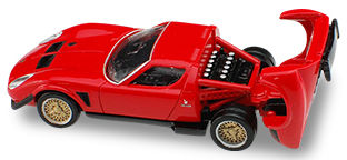 トミカ （トミカプレミアム 05） 1/61 ランボルギーニ イオタ SVR （赤）