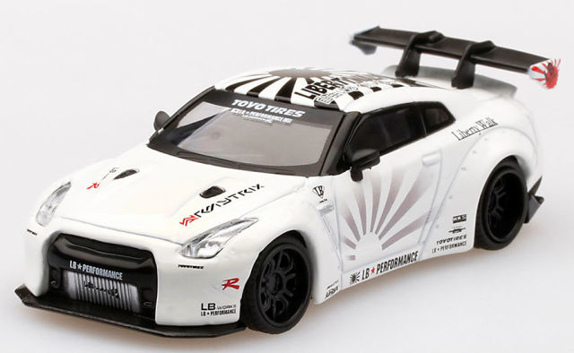 MiniGT 1/64 LB☆WORKS ニッサン GT-R (R35) Type 1 RearWing Ver.1+2