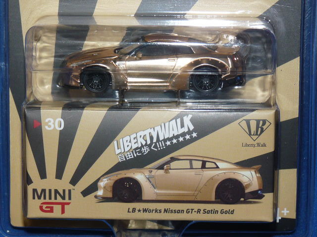MINI GT 1/64 LBワークス 日産GT-R サテンゴールドMiJo限定