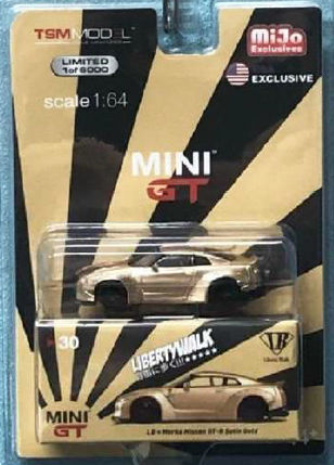 MINI GT 1/64 LBワークス 日産GT-R サテンゴールドMiJo限定 MINI GT 1/64 LBワークス 日産GT-R サテンゴールドMiJo限定