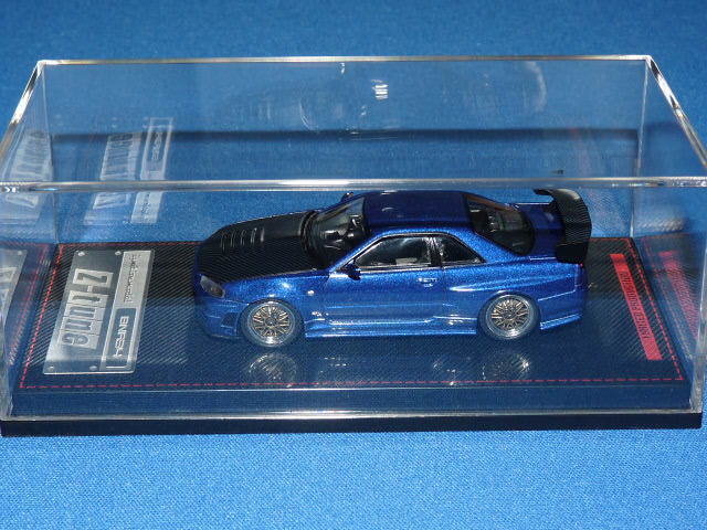 イグニッションモデル　ニスモ　Z-tune ブルー IG1608 1/43 Nismo R34 GT-R Z-tune Bayside Blue | LINE UP