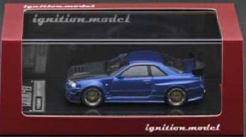 イグニッションモデル　ニスモ　Z-tune ブルー IG1608 1/43 Nismo R34 GT-R Z-tune Bayside Blue | LINE UP