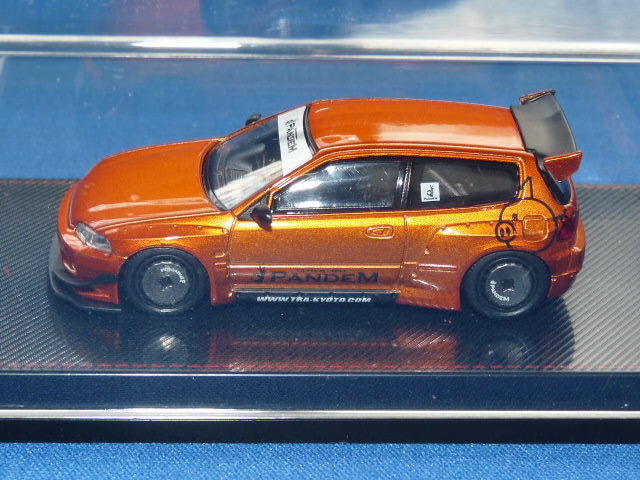 イグニッション 1/64 PANDEM シビック (EG6) （オレンジメタ）