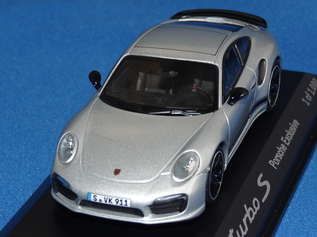 ミニチャンプス 1/43 ポルシェ 911 ターボ シルバー ディーラー特注 kidbox_wax20140010