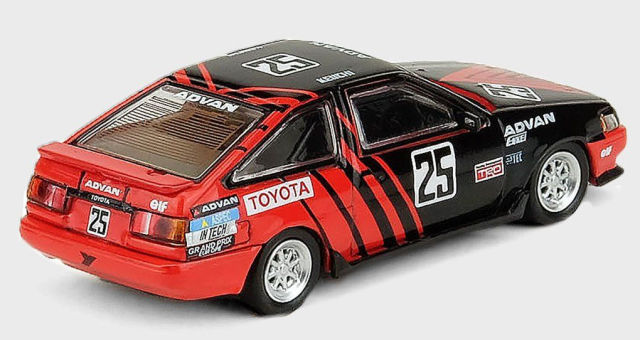 イノモデル 1/64 トヨタ カローラ レビン (AE86) ”ADVAN” 1985 JTC No.25