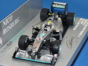 ミニチャンプス 1/43 メルセデス GP ペトロナス MGP W01 No.4 N.ロズベルグ 2010 マレーシアGP 初表彰台