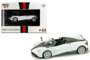 MiniGT （香港限定） 1/64 パガーニ ウアイラ ロードスター （ホワイト/ブラックストライプ） RHD