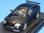 エブロ 1/43 ニッサン スカイライン GT-R (R34) Ｖスペック ＩＩ （ブラック）