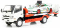 京商 （ホビーショー 2015 限定セット） 1/43 日野 極東開発社 フラトップ Zero II （ホワイト） ”ランチア ストラトス ターボ Gr.5” セット