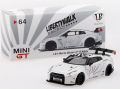 MiniGT 1/64 LB☆WORKS ニッサン GT-R (R35) Type 1 RearWing Ver.1+2 （ホワイト） RHD