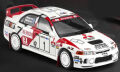 ★予約品★ MotorHelix 1/64 ミツビシ ランサー GSR Evolution IV 1997 フィンランド・ラリー 優勝 No.1