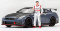 ★予約品★ MiniGT （松田次生コレクション） 1/64 ニッサン GT-R nismo 2024 筑波サーキット市販車最速ラップ記録車 （松田次生フィギュア付） (RHD)
