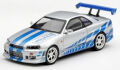 ★予約品★ MiniGT 1/64 ニッサン スカイライン GT-R C-West ”ワイルドスピード x2” Brian O'Conner