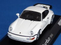 ミニチャンプス製 （ディーラー特注） 1/43 ポルシェ 911 (964) ターボ （ホワイト） 限定500台