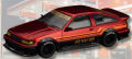 ★予約品★ PopRace （TokyoStation特注） 1/64 RWB AE86 （ヴィンテージレッドクローム）