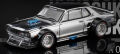 ★予約品★ PopRace 1/64 スカイライン GT-R V8 Drift (HAKOSUKA) （シルバークローム）