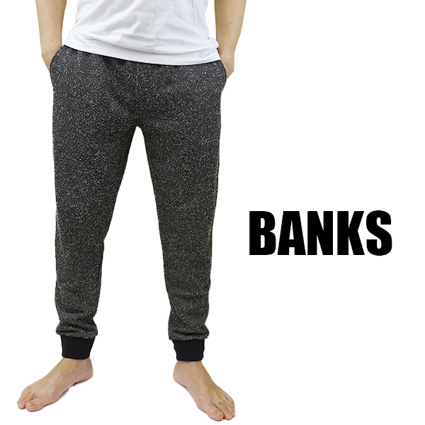 BANKS/バンクス PRIMARY TRACK PANT メンズ スウェットパンツ BLACK ボトムス トラックパンツ ロングパンツ 0141[返品、交換及びキャンセル不可]