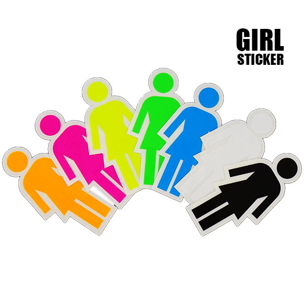 ガール ステッカー シール GIRL OG LOGO NEONS STICKER 【H】 STICKER/ステッカー  7COLOR[返品、交換及びキャンセル不可]