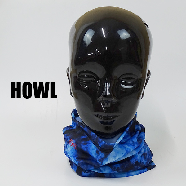 HOWL/ハウル 21-22 LIGHTWEIGHT NECK GAITER TIEDYE BLUE ネックゲイター ネックウォーマー フェイスマスク スノボースキー [返品、交換及びキャンセル不可]