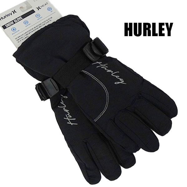 ハーレー 女性用 スノボー グローブ HURLEY SNOWDRIFT SNOW GLOVE BLACK LADYS レディース スノーグローブ スノーボード 22-23モデル [返品、交換及びキャンセル不可]