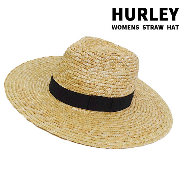 HURLEY 麦わら帽子 BENSON STRAW HAT 235 KHAKI  ハーレー HAT/ハット 帽子 日よけ ストローハット 天然素材 送料無料 0081[返品、交換及びキャンセル不可]