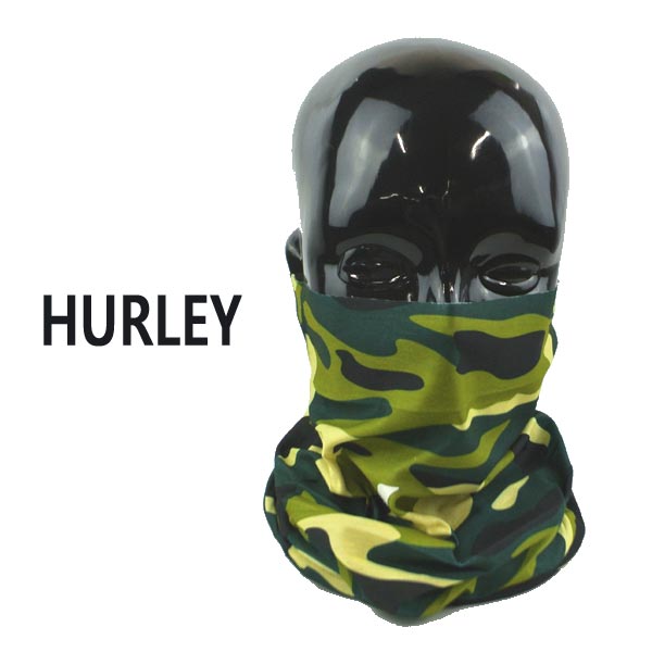 HURLEY/ハーレー ICON PRINTED GAITER CAMO フェイスガード ネックゲイター フェイスマスク 伸縮性_軽量_薄手[返品、交換及びキャンセル不可] 