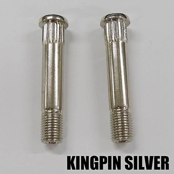 SW オリジナル KING PIN 中空 キングピン SILVER/シルバー HIGHEND/ハイエンドタイプ HOLLOW 軽量 ホロータイプ スケートボード1台分 HARD WARE/ハードウェア スケートボード用パーツ スケボーSK8 クリックポスト対応 [返品、交換及びキャンセル不可]