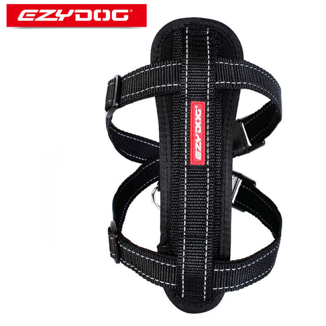 EZYDOG/イージードッグ ハーネス/  BLACK CHEST PLATE HARNESS 犬用ハーネス　XSサイズ　小型犬用 [返品、交換及びキャンセル不可]