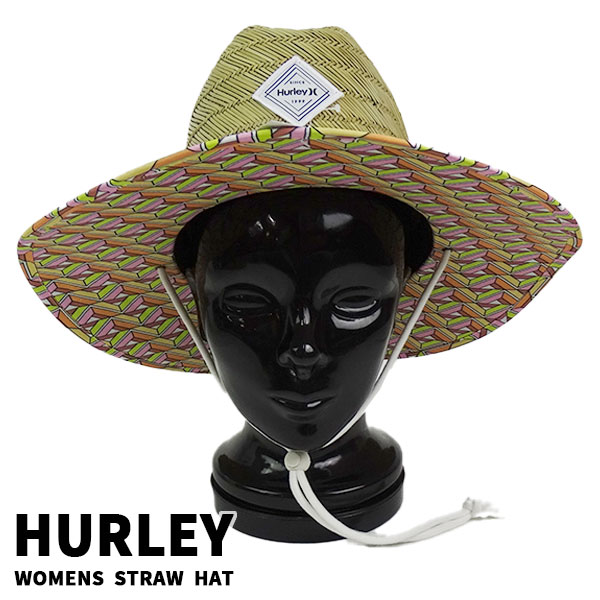 HURLEY 麦わら帽子 DIAMOND STRAW HAT 897 MAGIC EMBER ハーレー HAT/ハット 帽子 日よけ ストローハット 天然素材 送料無料 0068[返品、交換及びキャンセル不可]