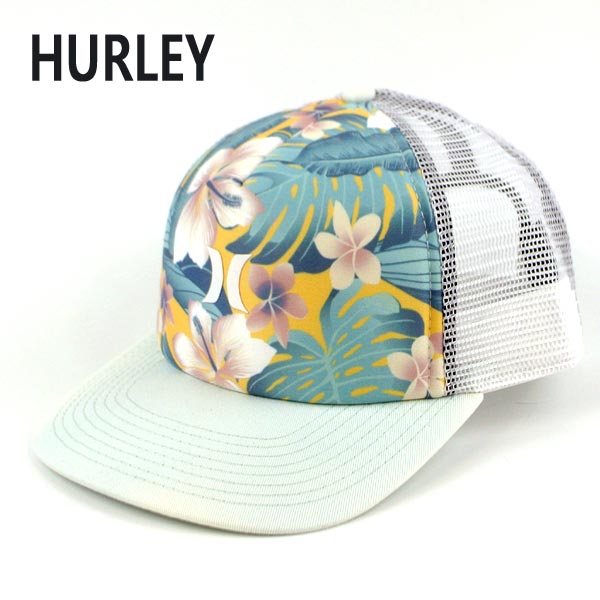 HURLEY/ハーレー HRLY ICON TRUCKER HAT 437 LIGHT AQUA レディース/女性用 CAP/キャップ HAT/ハット 帽子 日よけ CW2194[返品、交換及びキャンセル不可]