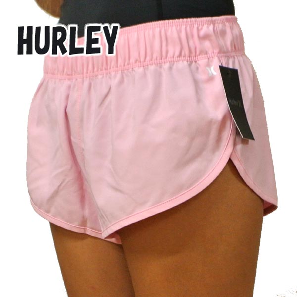 HURLEY/ハーレー レディース LADYS SUPERSUEDE BEACHRIDER BOARDSHORTS PINK 女性用 サーフパンツ ボードショーツ サーフトランクス 海パン 水着 CW3132[返品、交換及びキャンセル不可] 