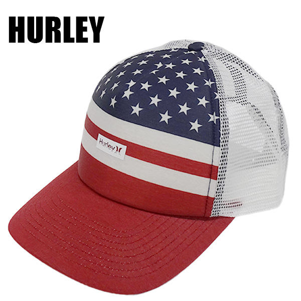 HURLEY/ハーレー ONE AND ONLY SMALL BOX TRUCKER HAT 687 GYM RED CAP/キャップ HAT/ハット 帽子 日よけ [返品、交換及びキャンセル不可]