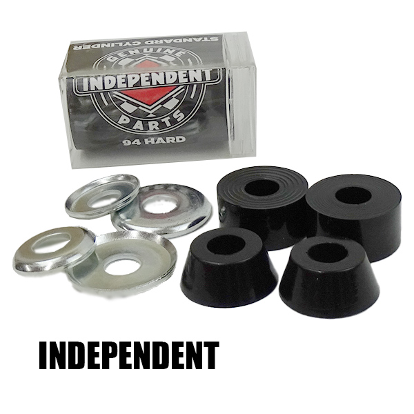 インデペンデント/INDEPENDENT GENUINE PARTS STANDARD CYLINDER CUSHIONS スタンダード シリンダークッション HARD 94A BLACK 2個1セット スケートボード用パーツ スケボーSK8[返品、交換及びキャンセル不可] 