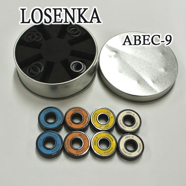 LOSENKA PROFESSIONAL DOUBLE TAIL SKATEBOARD BEARING ABEC-9 スケートボードベアリング スケボー SK8  [返品、交換及びキャンセル不可] 