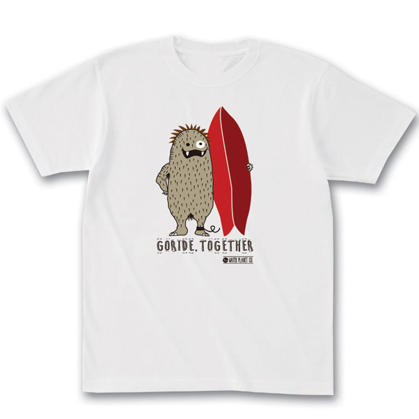 SW オリジナル サーフ柄Tシャツ TOGETHER サーフプリント S/S WHITE TEE 半袖Ｔシャツ 5.6oz ヘビーウェイト 工場直送 メール便 送料無料 同梱不可[返品、交換及びキャンセル不可]