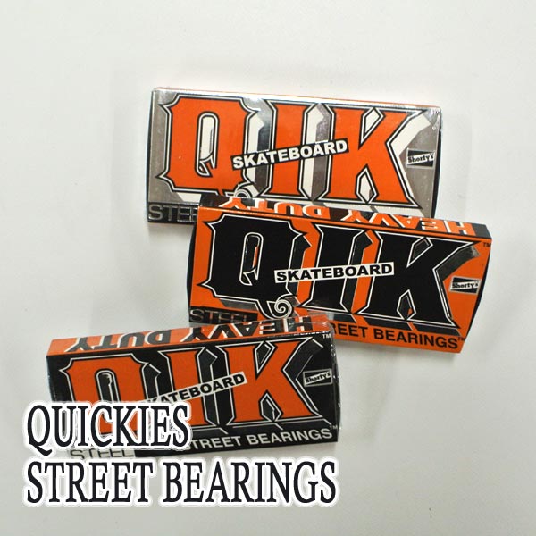 SHORTYS/ショーティーズ ベアリング QUICKIES QIK STEEL STREET BEARINGS スケートボードベアリング スケボー SK8  [返品、交換及びキャンセル不可] 